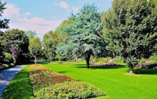 Gardens alongside Radipole Lake Weymouth