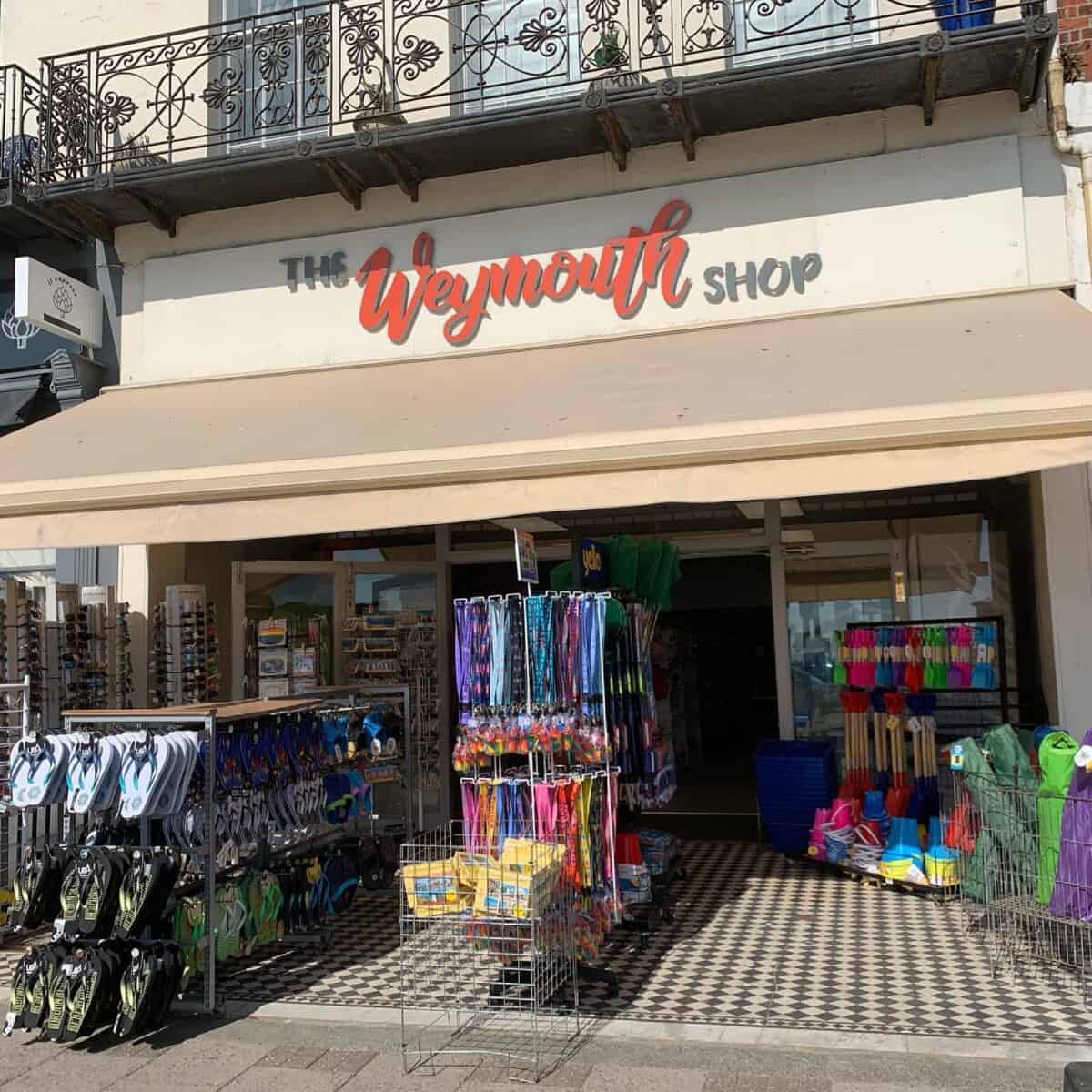 The Weymouth Shop Beach Goods, Paddleboards, Watersports Sweets & Ice Cream Love Weymouth