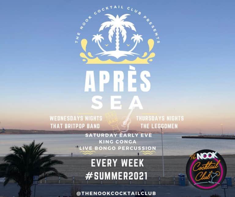 apres sea at the nook with the leggomen 768x644