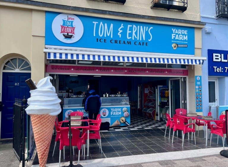 Tom Erins Ice Cream Cafe Weymouth 768x563