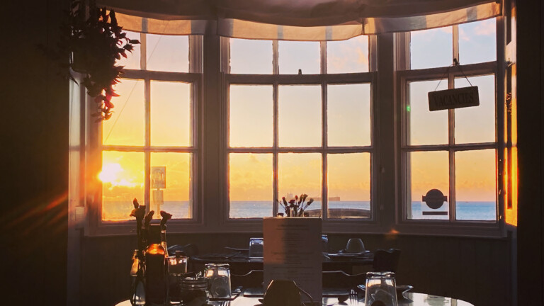 Sunrise from the Breakfast Room