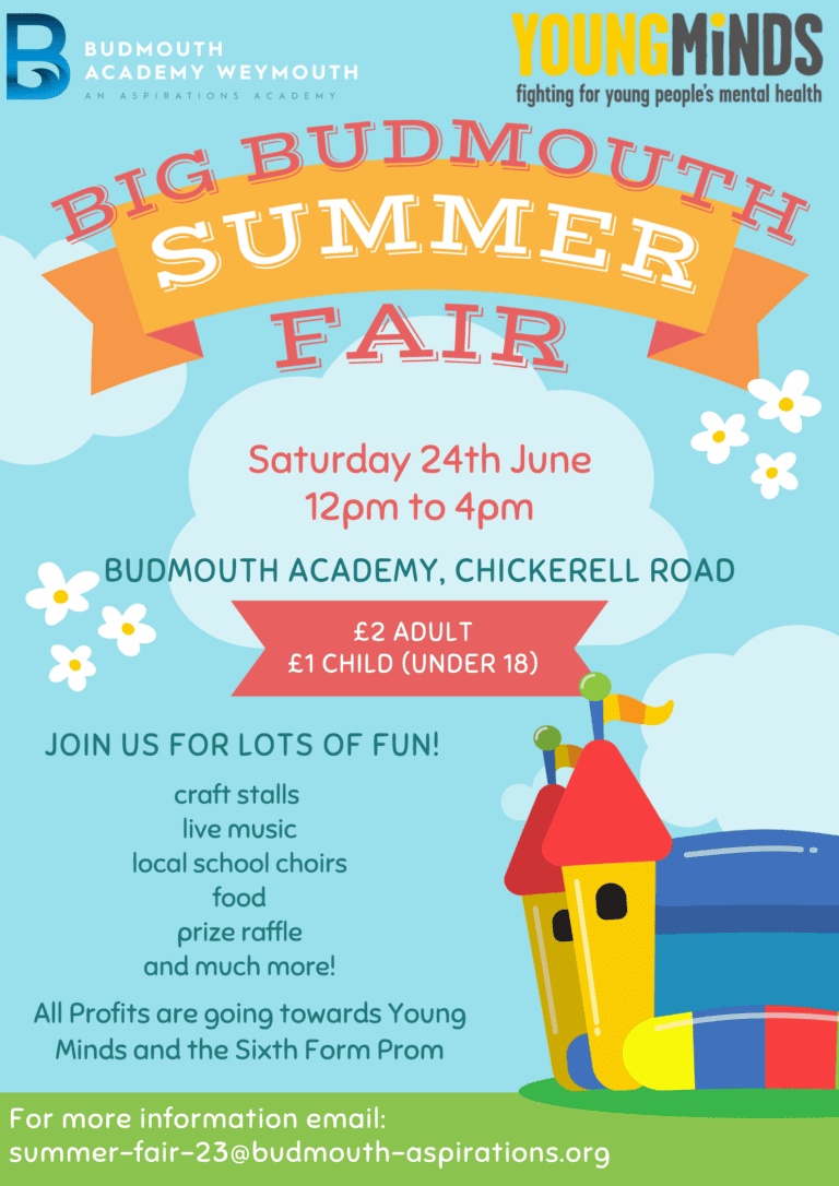 Big Budmouth Summer Fair Poster 2023 768x1086