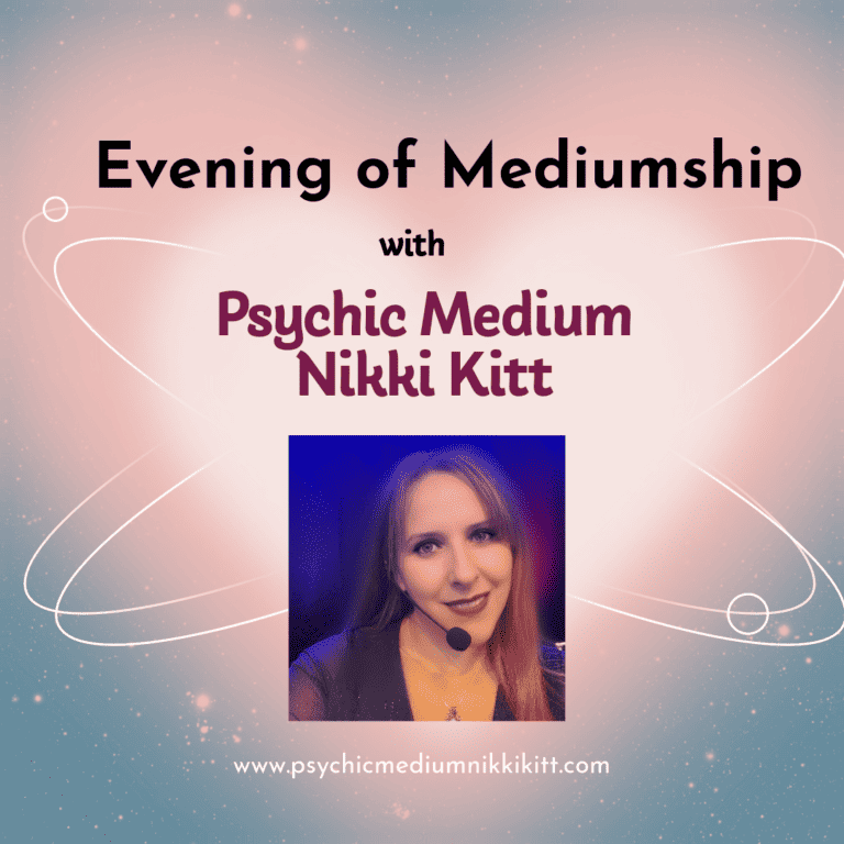 1.Mediumship Demonstration Psychic Medium Nikki Kitt 768x768