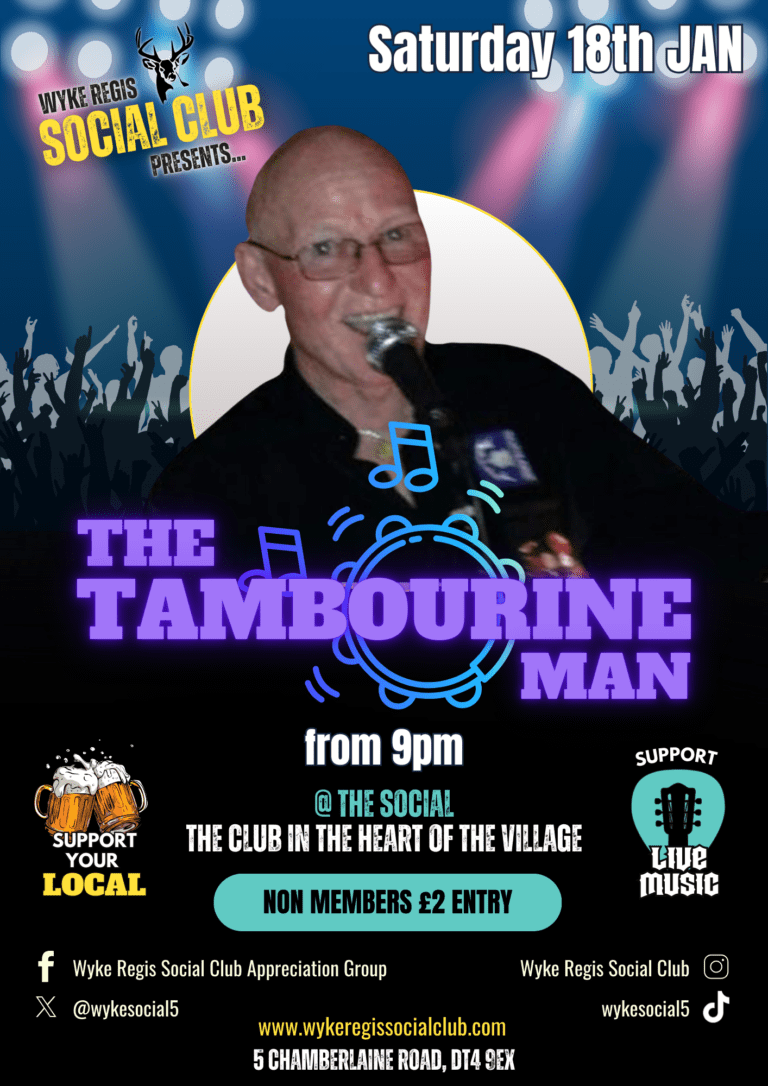 The Tambourine Man 18 01 2025 love weymouth 768x1086