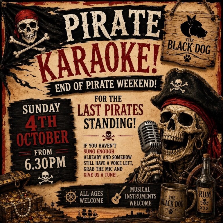 pirateb karaoke black dog weymouth 768x768